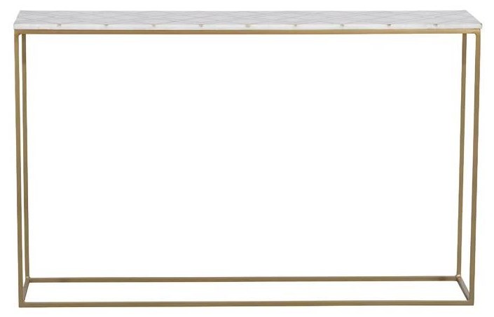 Stone Inlay Console Table